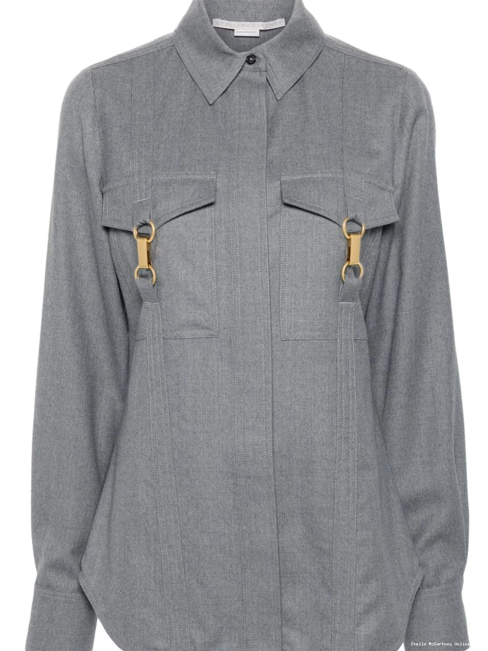 Cheap shirt Stella McCartney clasp-embellished Women wool 0818